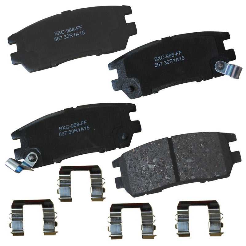 Bendix Premium SBC567 Ceramic Rear Brake Pads for Eagle Talon 1996-1995, Mitsubishi Montero 2000-1992 - Image 3