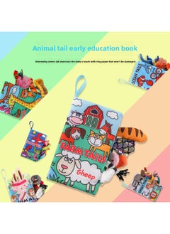 Generic Special Sale Every Day Children's Tail Cloth Book Educational Toy Book Ring Paper Enlightenment Book Early Education Tear Cloth Book Toy-Color:Ocean Tail Cloth Book  - Image 5