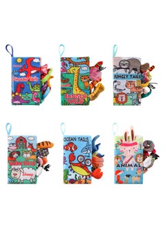 Generic Special Sale Every Day Children's Tail Cloth Book Educational Toy Book Ring Paper Enlightenment Book Early Education Tear Cloth Book Toy-Color:Ocean Tail Cloth Book  - Image 3