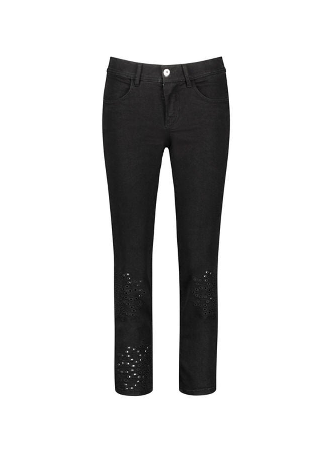 GERRY WEBER 7/8-length jeans with broderie anglaise, Skinny TS  - Image 4