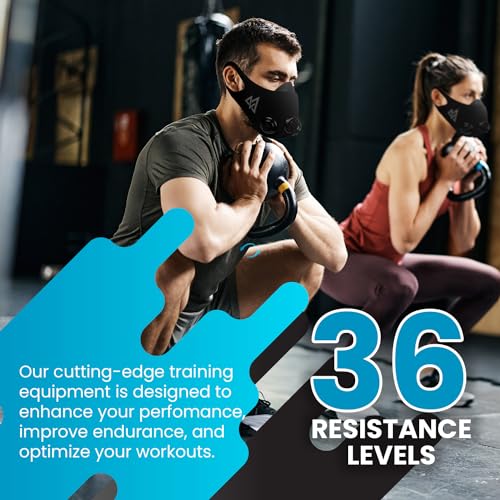 TRAININGMASK Training Mask 2.0 [Original Black Medium] Elevation Training Mask, Fitness Mask, Workout Mask, Running Mask, Breathing Mask, Resistance Mask, Elevation Mask, Cardio Mask, Endurance Mask For Fitness - Image 3