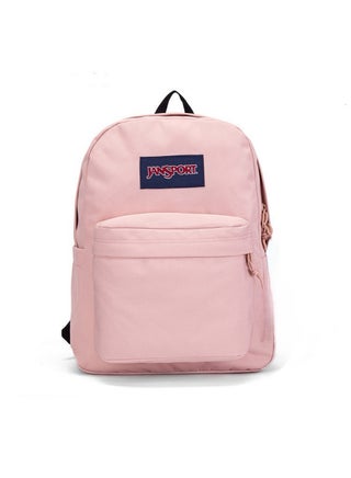 black leather changing bag backpack Boxy in Matte Leatherette 101 jansport aqua polka dot handed access to all COLOR:black