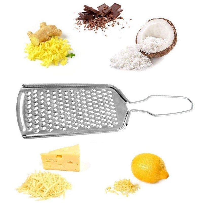 Laxmi Kitchenwere Chimta Pakkad Cheese Grater Combo 3 Pieces Stainless Steel Set for Home Kitchen Use sandasi pincer pakkad chipya Ginger greter - Image 3