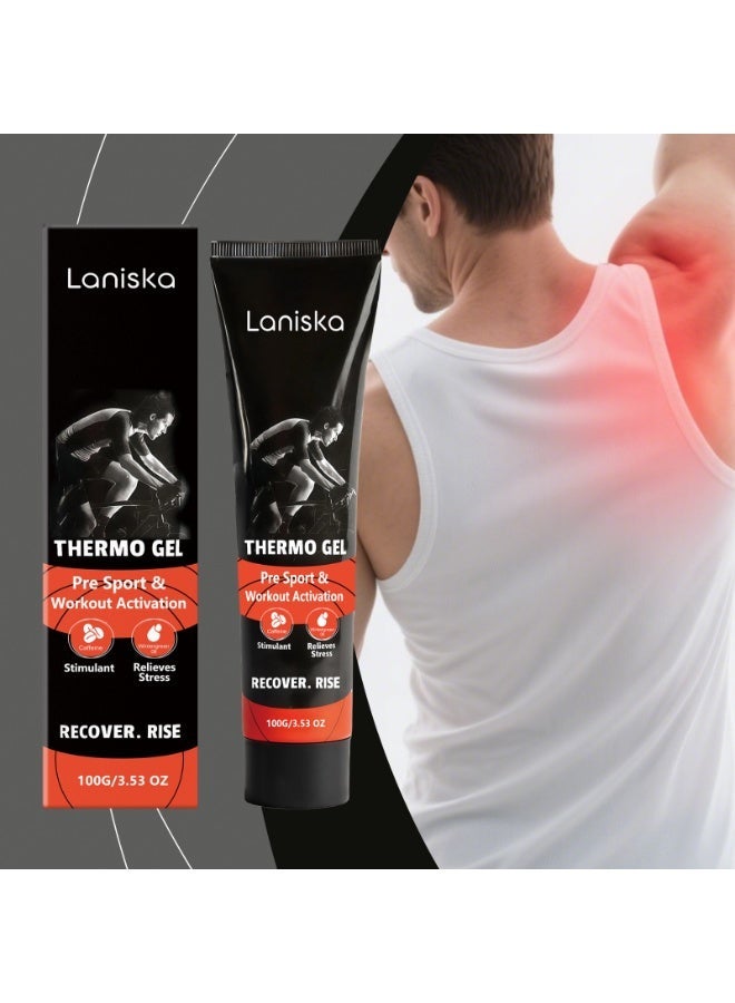 LANISKA Thermo Muscle Warm-Up & Recovery Gel, Fast-Acting Deep Penetrating Massage Gel for Pre-Workout Activation & Post-Exercise Soreness Relief, Non-greasy Quick Absorbing Formula for Sports, Gym & Daily Use - Image 1