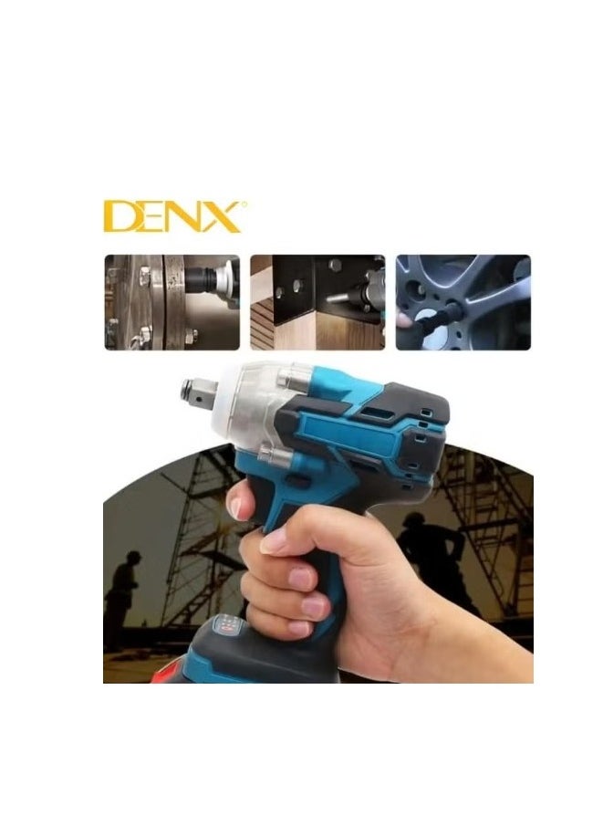 Denx Car Tire Screwdriver and Cordless Drill Set with Bag 2000r/min Speed with Two 21V Batteries | 1660r/min Impulse Frequency | 12.8mm  - Image 5