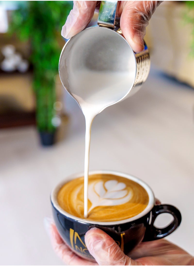 CoffeePL Stainless Steel Milk Frothing Pitcher Silver 350ml  - Image 3
