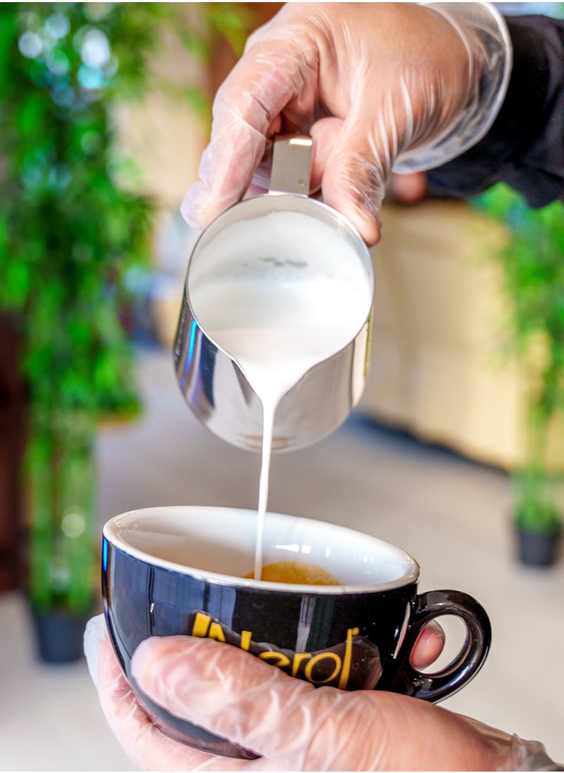 CoffeePL Stainless Steel Milk Frothing Pitcher Silver 350ml  - Image 4