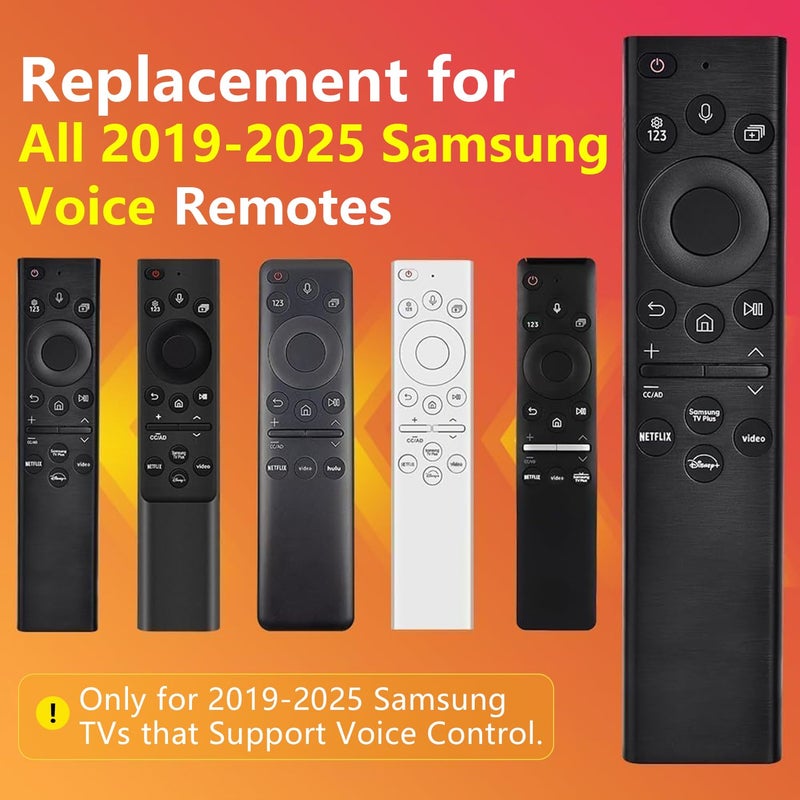 Nettech Replacement for Samsung TV Remote, for All 2019-2025 Samsung Remote Control for Smart TV with Voice Control. No Solarcell. 2-Year Warranty. - Image 2