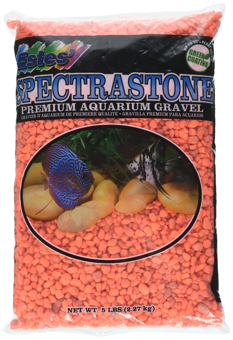 Estes Spectrastone Permaglo Orange Aquarium Gravel for Freshwater Aquariums 5Pound Bag - Image 3