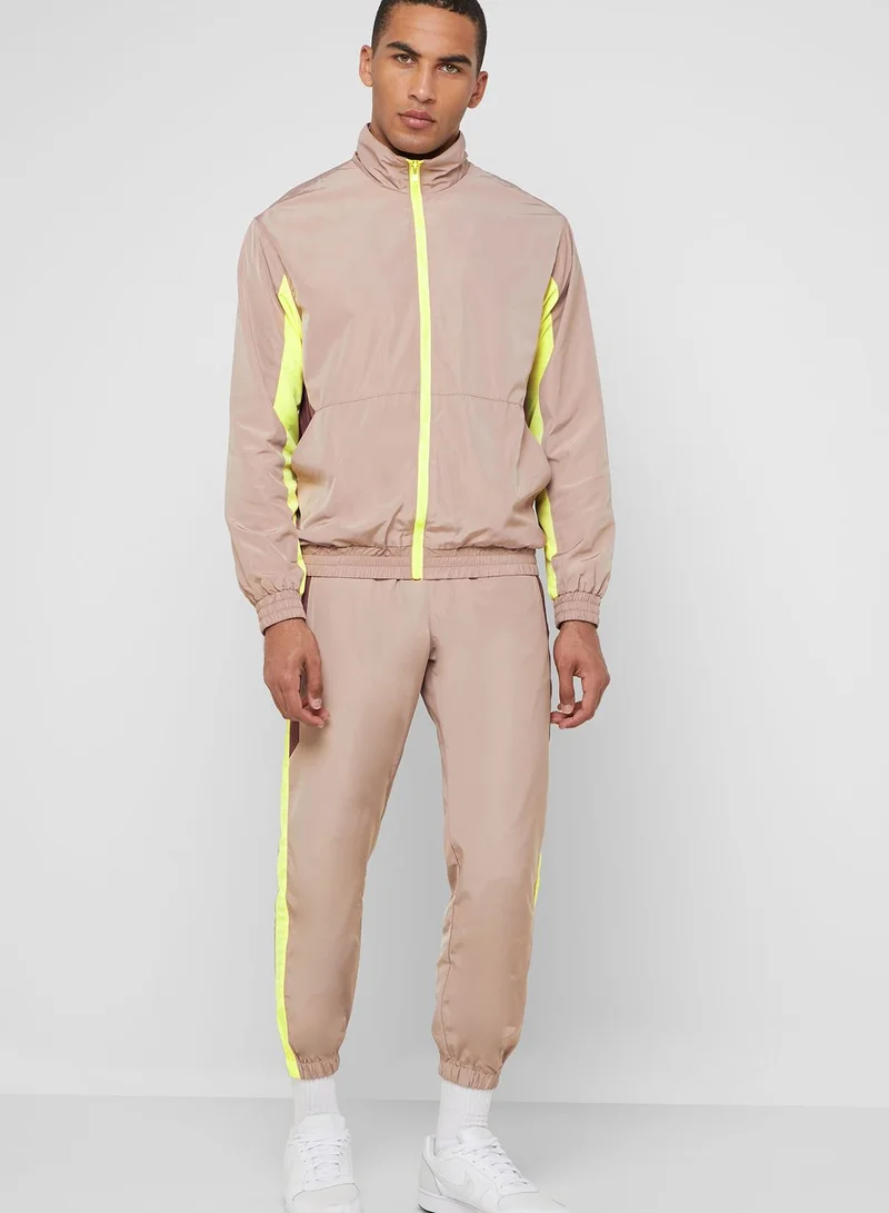 FOREVER 21 Color Block Windbreaker Jacket