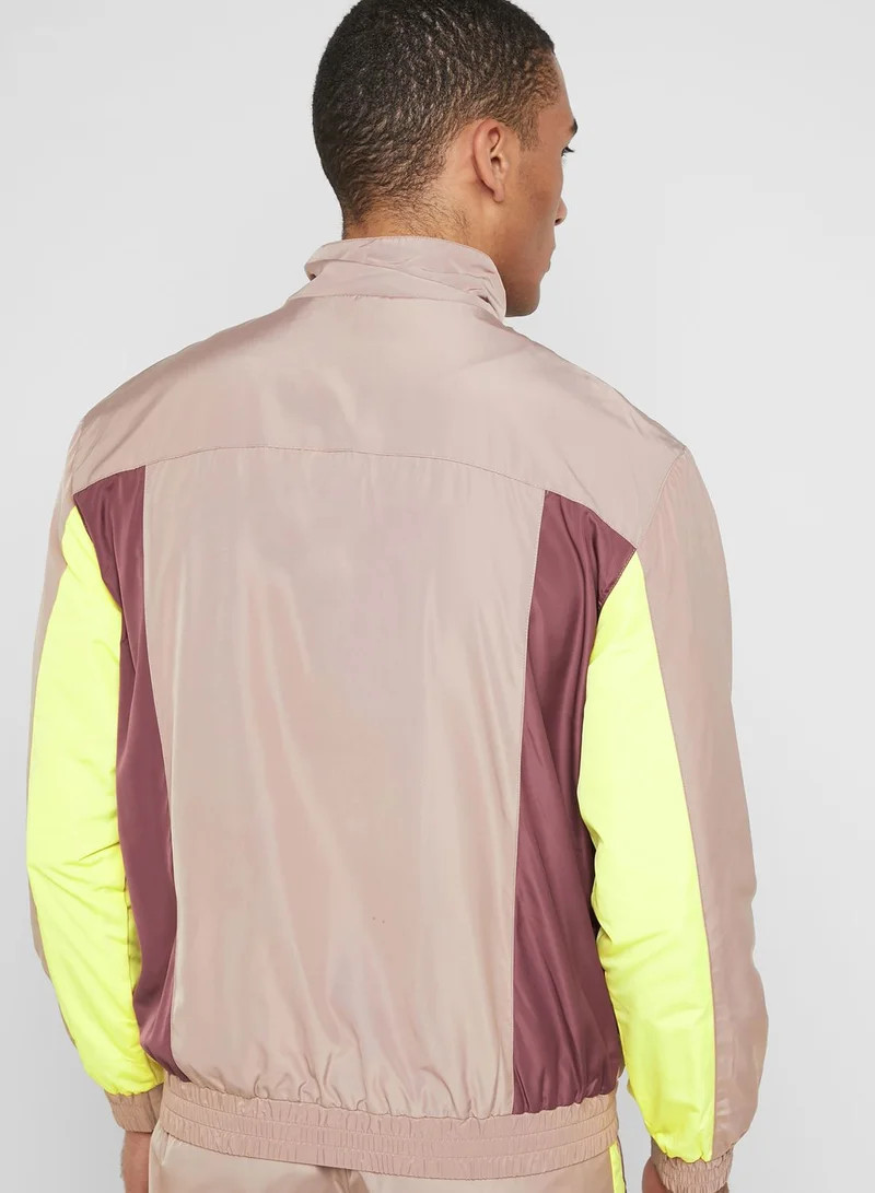 FOREVER 21 Color Block Windbreaker Jacket