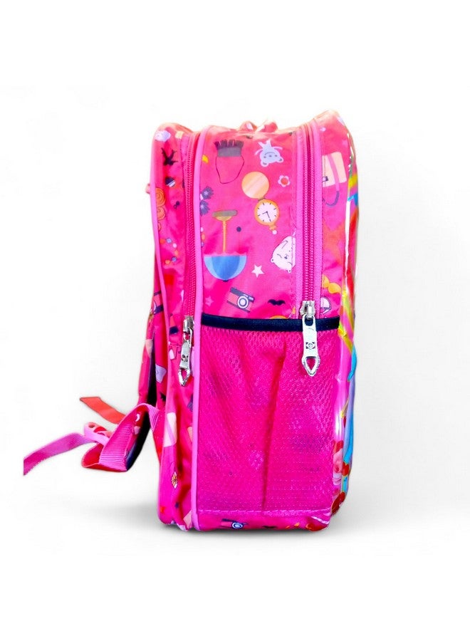 Stylbase School Bag For Boys And Girls Cartoon Printed Waterproof Backpack Bag Ideal For Small Kids Bag UKG Nursery 1st Class Girls School Bags 5-7 years 14 Inch - Image 2