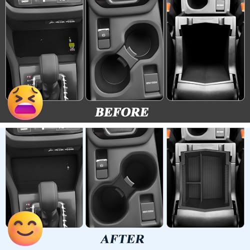 BIBIBO for 2025 Subaru Forester Center Console Organizer 2025 2026 Subaru Forester Console Armrest Tray+Cup Holder +Wireless Charging Mat 2025 Forester Insert Organizer 2025 Forester Accessories - Image 3