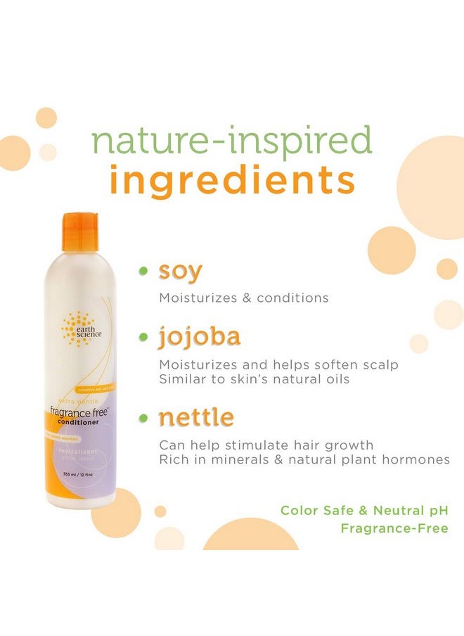 Earth Science Extra Gentle Fragrance Free Conditioner For Sensitive Hair And Scalp (12 Oz.)  - Image 5