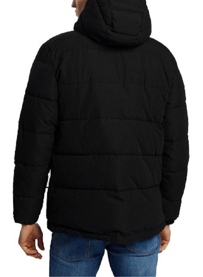 general Long-sleeved zip-up puffer winter jacket with removable hood - Image 4