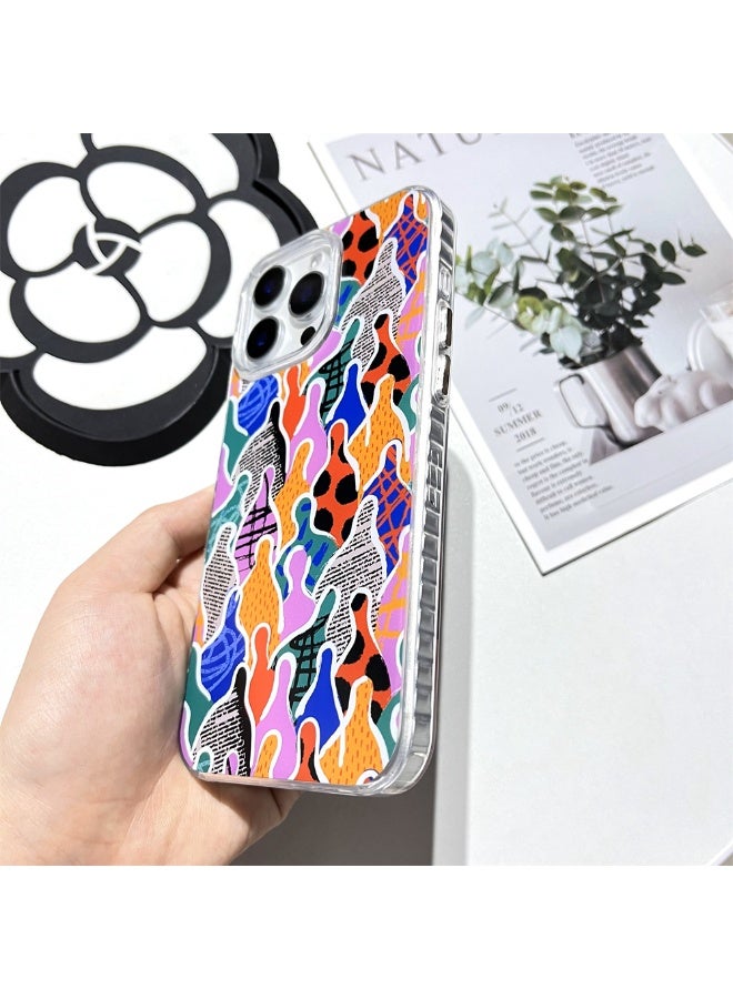 NIBEMINENT Light Luxury Retro Protective TPU Case Cover For iPhone 16 Pro Max Clear - Image 2