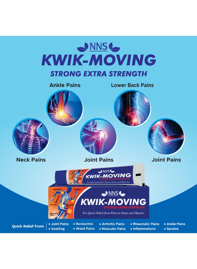 NNS Kwik-Moving Ointment- Strong Extra Strength 50Gm - Image 5