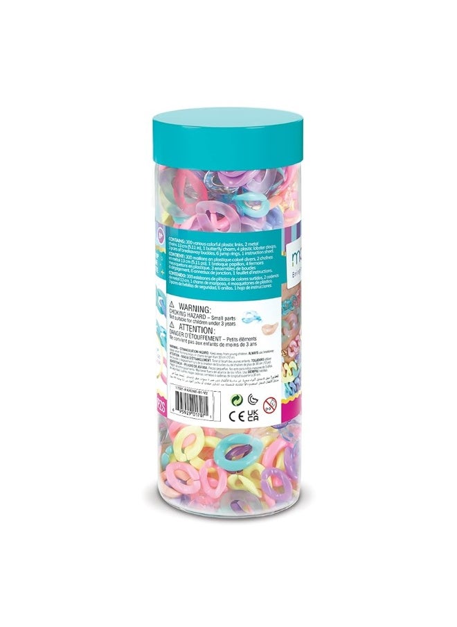 Make It Real - Make It Real All Linked Up Bracelet Making Kit - DIY Charm Bracelet Making Kit for Girls - Kids Bracelet Making Kit for Teen Girls - Jewelry Making Kit for Girls 8-12 - Craft Kit Gifts for Girls - Image 1