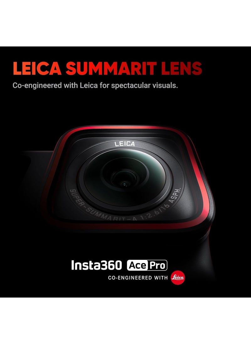 Insta360 Insta360 Ace Pro Dive Bundle  8K Waterproof Action Camera CoEngineered With Leica Flagship 113 Sensor 8K24 24 Flip Screen  Includes Case Float Handle 128GB Card  - Image 4