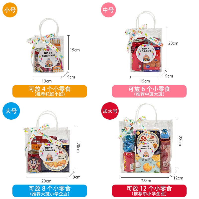 Gift Bag Transparent High-End Sense Birthday Bag Children'S Character Tote Bag - Image 4