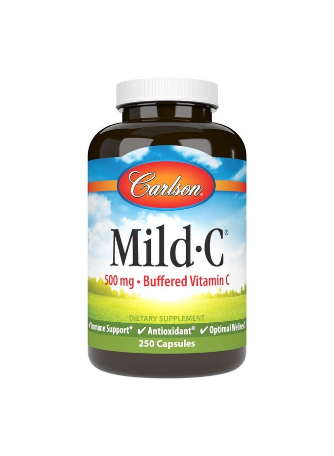 Carlson Mildc 500 Mg Buffered Vitamin C Immune Support & Optimal Wellness Antioxidant 250 Capsules - Image 1