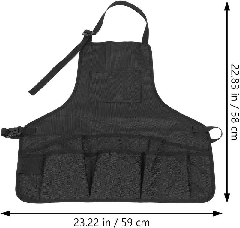 Multi-pocket Canvas Tool Apron for Gardening and Lawn Care, Portable Work Apron with Sturdy Pockets, Suitable for Gardeners and DIY Outdoor Tasks - Image 2