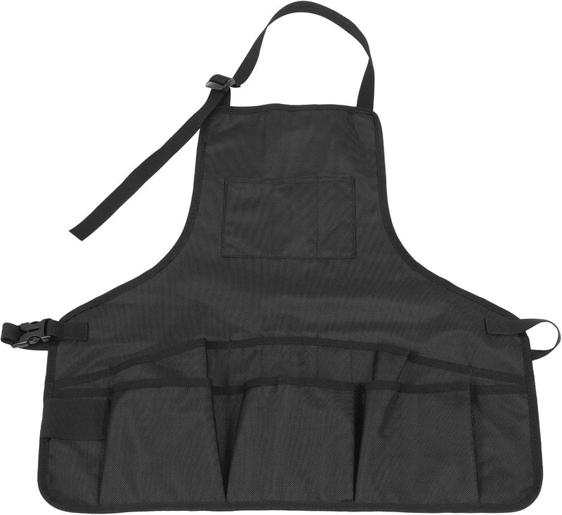 Multi-pocket Canvas Tool Apron for Gardening and Lawn Care, Portable Work Apron with Sturdy Pockets, Suitable for Gardeners and DIY Outdoor Tasks - Image 1