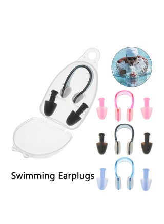 Waterproof Swimming Earplugs and Nose Clip Set (Pack of 3): Black, Pink, Blue - Protect Your Ears and Nose from Water - pzsku/Z601DEC9B35844DADA8D0Z/45/_/1711188268/822c7df8-9820-42b6-8a13-102f71ff3995