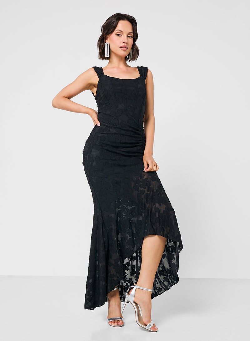 جينجر فستان حورية البحر بتفاصيل دانتيل وكورسيه - Image 4