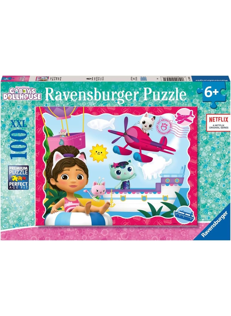 Ravensburger Gabbyâ€™s Dollhouse 100 Piece XXL Jigsaw Puzzle â€“ Extra Large Pieces Kids Puzzle, Softclick Precision Fit, Bright Gabby Artwork, Fun Learning Activity for Children Ages 6+ | 12001053-1 - Image 2