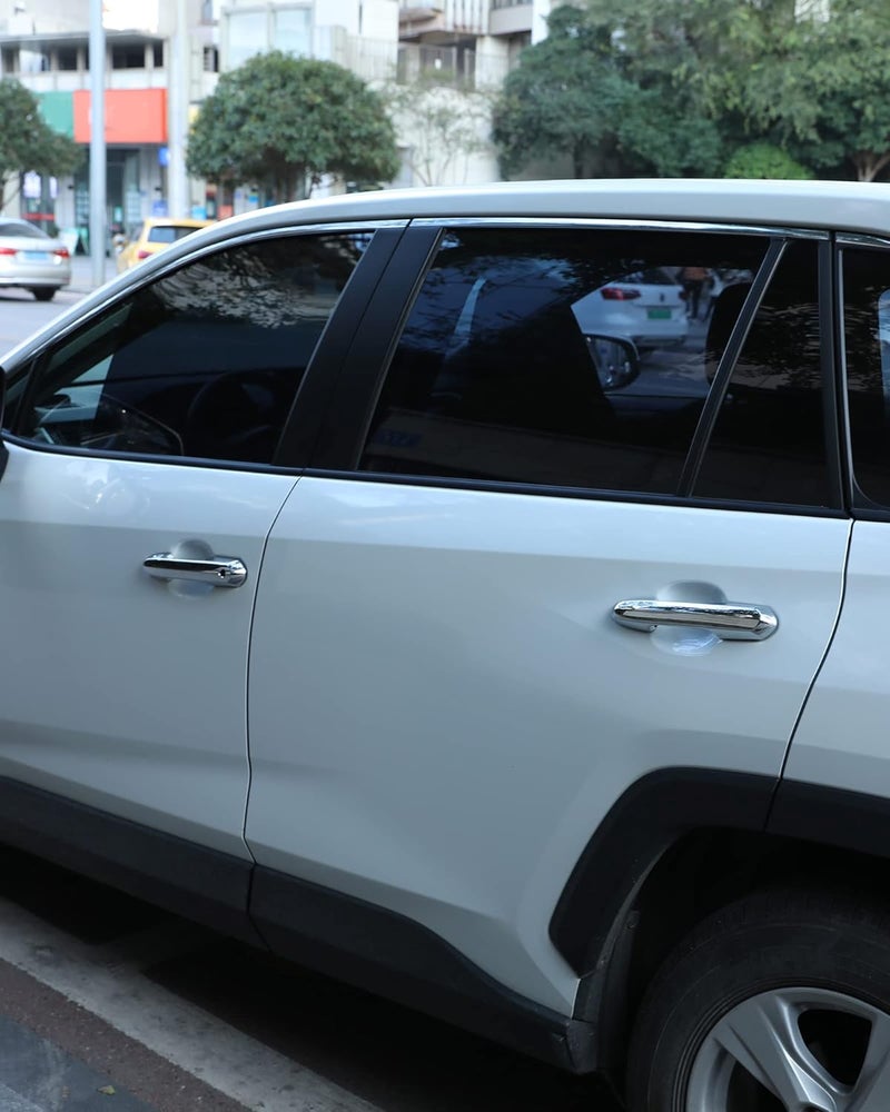 YAKANEY لطراز تويوتا RAV4 للأعوام 2019-2025: غطاء لمقابض الأبواب، ولطراز تويوتا Highlander للأعوام 2020-2025: غطاء تزييني رياضي لمقابض الأبواب مصنوع من الكروم، مزود بفتحة للمفتاح الذكي - Image 5