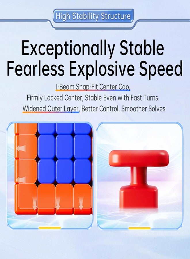 LiangCuber Moyu AoChuang V6 M Single-Track Magnetic Flagship 5x5 Speed Cube, AoChuang WR V6 M 5x5 Cube, 96 Magnets 5 by 5 Cube (Single-Track Magnetic) - Image 4