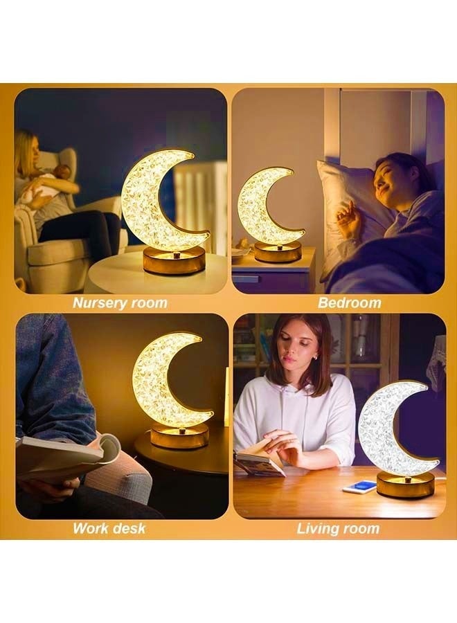 نيبمينينت أضواء رمضان، زينة رمضان، مصباح رمضان، أضواء رمضانية ليلية، مصباح طاولة الهلال الرمضاني لتزيين المنزل - Image 5