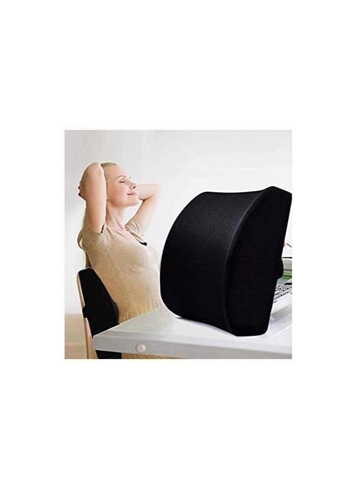 ماكس كمفورت مسند طبي للظهر – ميموري فوم من Max Comfort، لتخفيف آلام القطنية وأسفل الظهر، مناسب للمكتب والسيارة والمنزل - Image 2