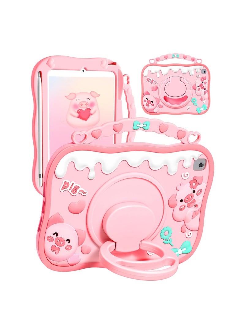 general For iPad 10th Generation Case Girl - 10.9 inch Case with Pencil Holder Handle Stand Cute Cartoon Teenage Girl Teenager Sleeve Tablet Case - Image 1