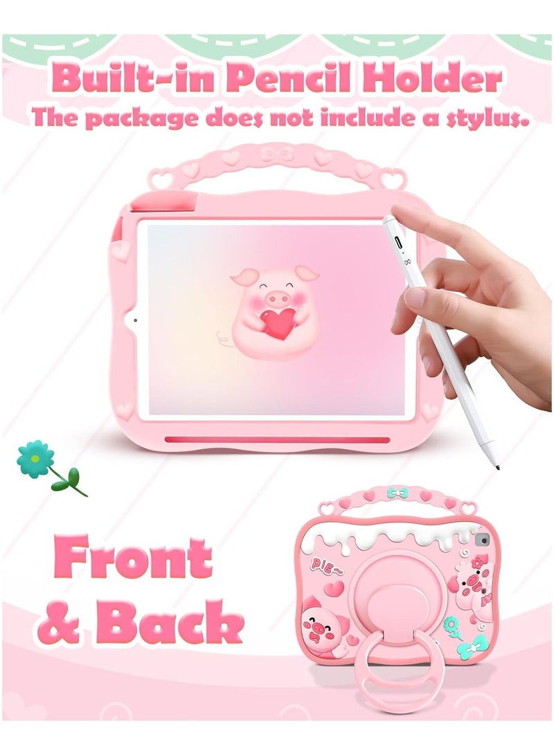 general For iPad 10th Generation Case Girl - 10.9 inch Case with Pencil Holder Handle Stand Cute Cartoon Teenage Girl Teenager Sleeve Tablet Case - Image 3