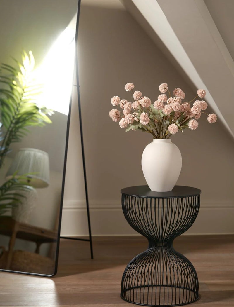 Laelfe Artificial Pompon Mum, 5Pcs Fake Kiku Flowers Silk Small Mini Chrysanthemum Ball Faux Mum Decor for Vase Filler DIY Bouquet Centerpieces Arrangements Shower(Beige) - Image 4