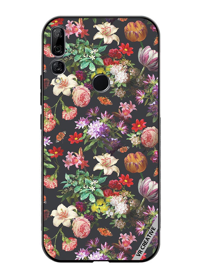 VR CREATIVE Protective Case Cover For Huawei Y9 Prime 2019 Vintage Flower Design Multicolour - Image 1