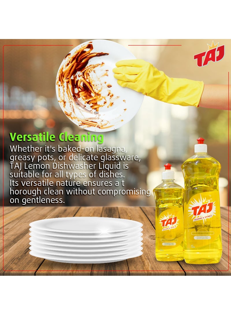 تاج سائل غسيل الأطباق بقشر الليمون من تاج، 1 لتر - Image 4