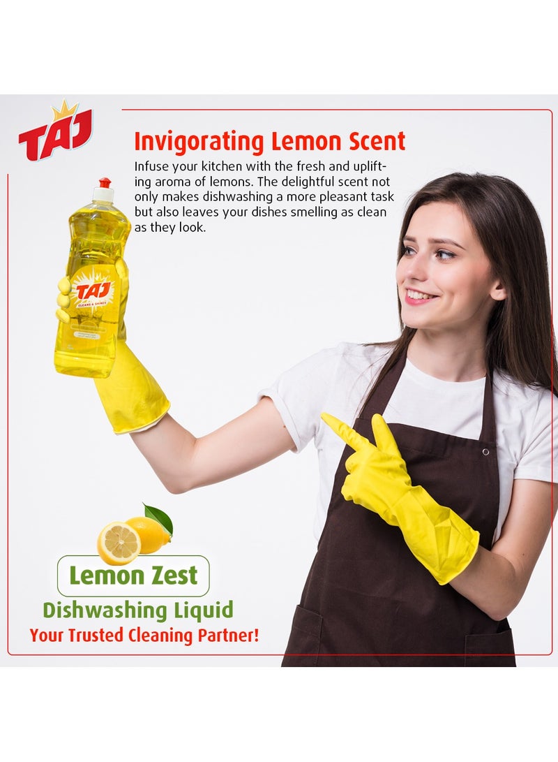 تاج سائل غسيل الأطباق بقشر الليمون من تاج، 1 لتر - Image 5