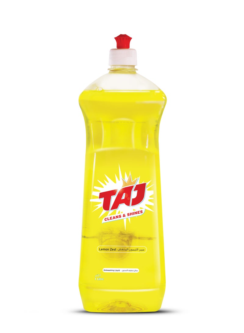 تاج سائل غسيل الأطباق بقشر الليمون من تاج، 1 لتر - Image 1