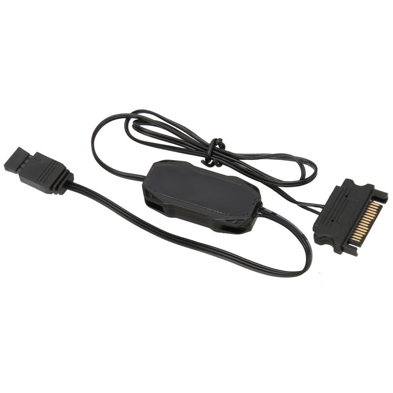 COOLMOON 5V 3Pin ARGB Controller - SATA Powered Manual Control RGB Fan Controller for 5V ARGB Case Fans Light Bars - Image 5