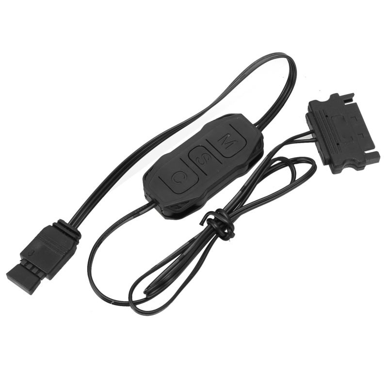 COOLMOON 5V 3Pin ARGB Controller - SATA Powered Manual Control RGB Fan Controller for 5V ARGB Case Fans Light Bars - Image 3