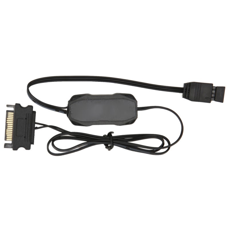 COOLMOON 5V 3Pin ARGB Controller - SATA Powered Manual Control RGB Fan Controller for 5V ARGB Case Fans Light Bars - Image 1