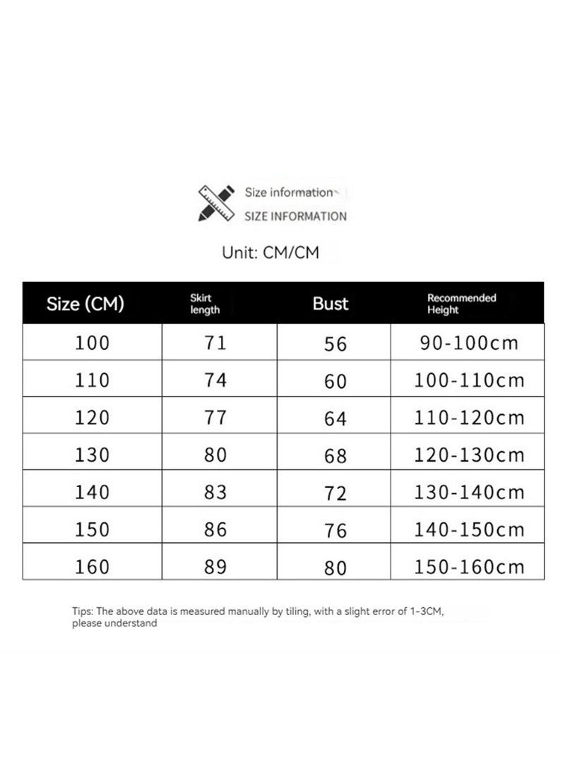 M MIAOYAN Kids Girls Costume Suit TV Series Princess Dress Long Sleeve Skirt Halloween Cosplay Outfit Clothes  - Image 4