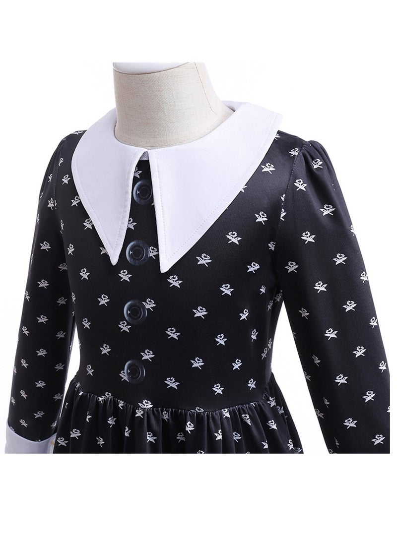 M MIAOYAN Kids Girls Costume Suit TV Series Princess Dress Long Sleeve Skirt Halloween Cosplay Outfit Clothes  - Image 5