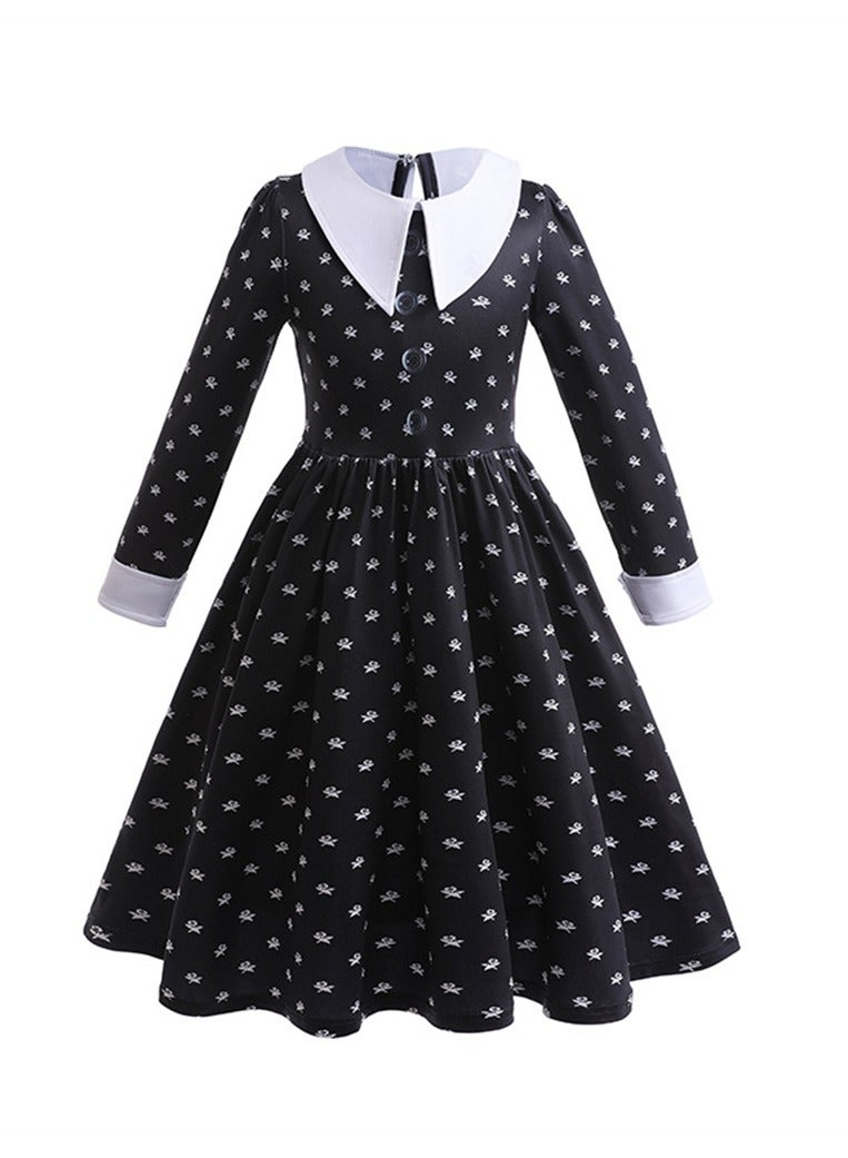 M MIAOYAN Kids Girls Costume Suit TV Series Princess Dress Long Sleeve Skirt Halloween Cosplay Outfit Clothes  - Image 2