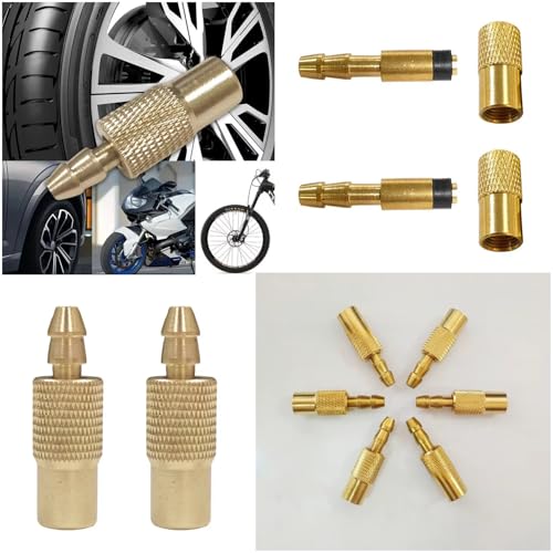 SquEqu 2 Pack Portable Air Compressor Hose End Connector Replacement with Clamp 12V DC Tire Inflator Air Chuck Adapter Nozzle Air Hose Female Threaded Socket for Car Tire Portable Air Pump Auto Pumps - Image 3
