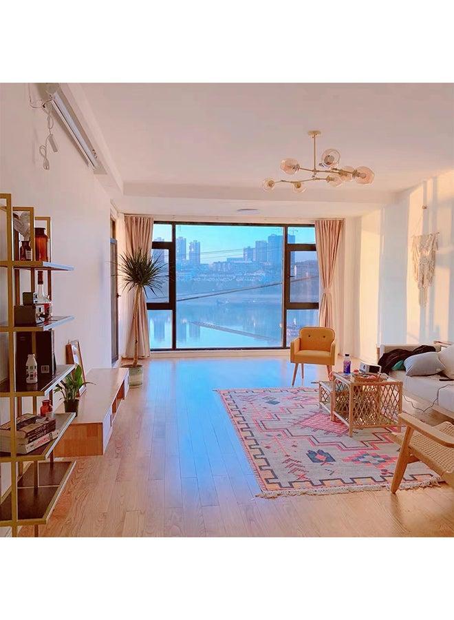 Sharpdo سجادة قطنية محبوكة يدويًا بلمسة ناعمة متعددة الألوان 200 × 140 سم - Image 3