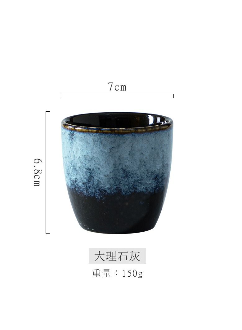 XiuWoo Set of 5 Ceramic Teacup Espresso Coffee Cup Porcelain Tea Cup Set Chinese Kung Fu Bowl Drinkware Box Package for Gifts 150ml - Image 4